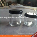 25ml 30ml Small Clear Glass Jar With Metal Cap